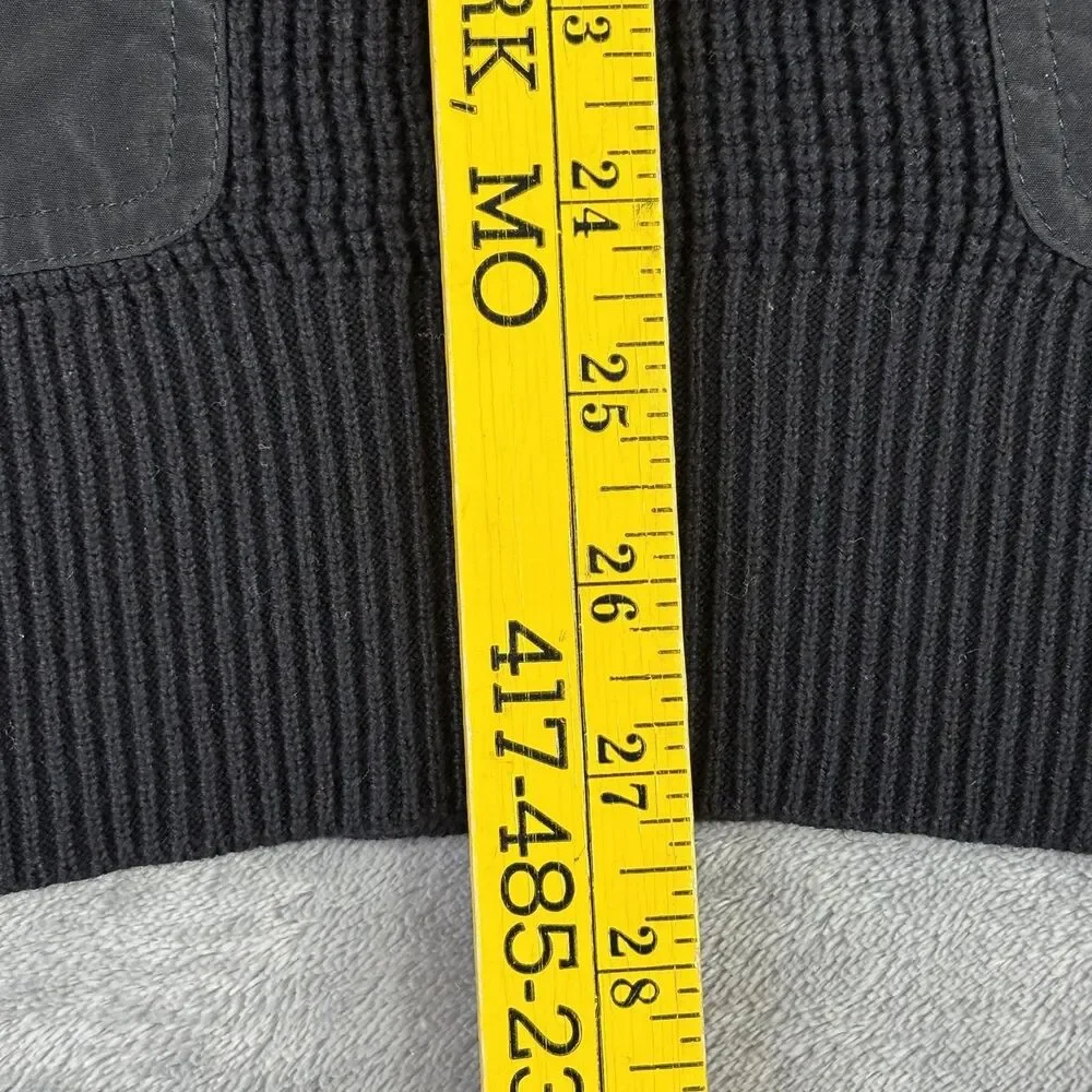 Lauren Ralph Lauren Sweater Womens Medium Quarter Zip Waffle Knit Patch‎ Pockets - Picture 5 of 10